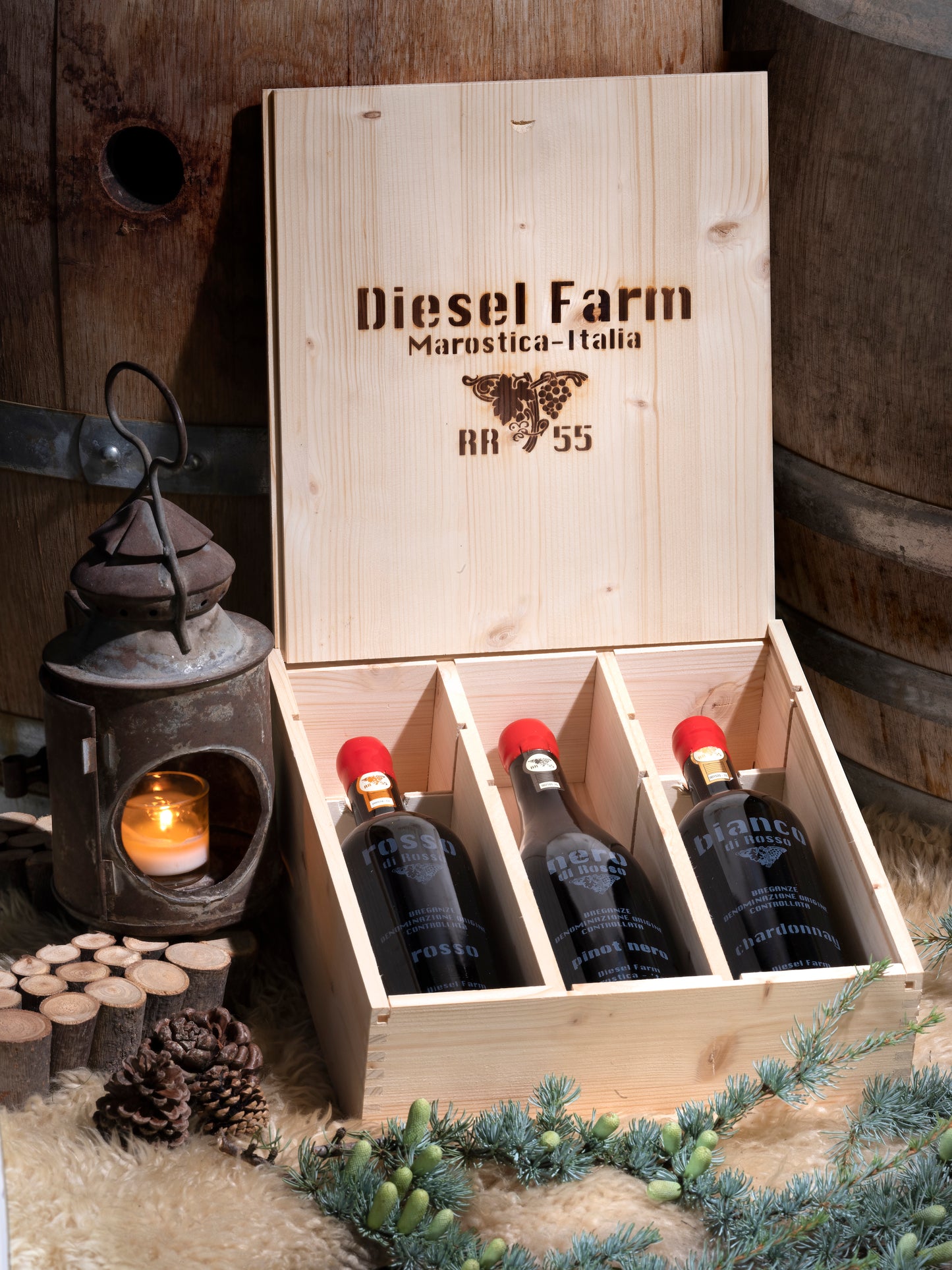 Cassetta 3 vini Bianco Nero Rosso